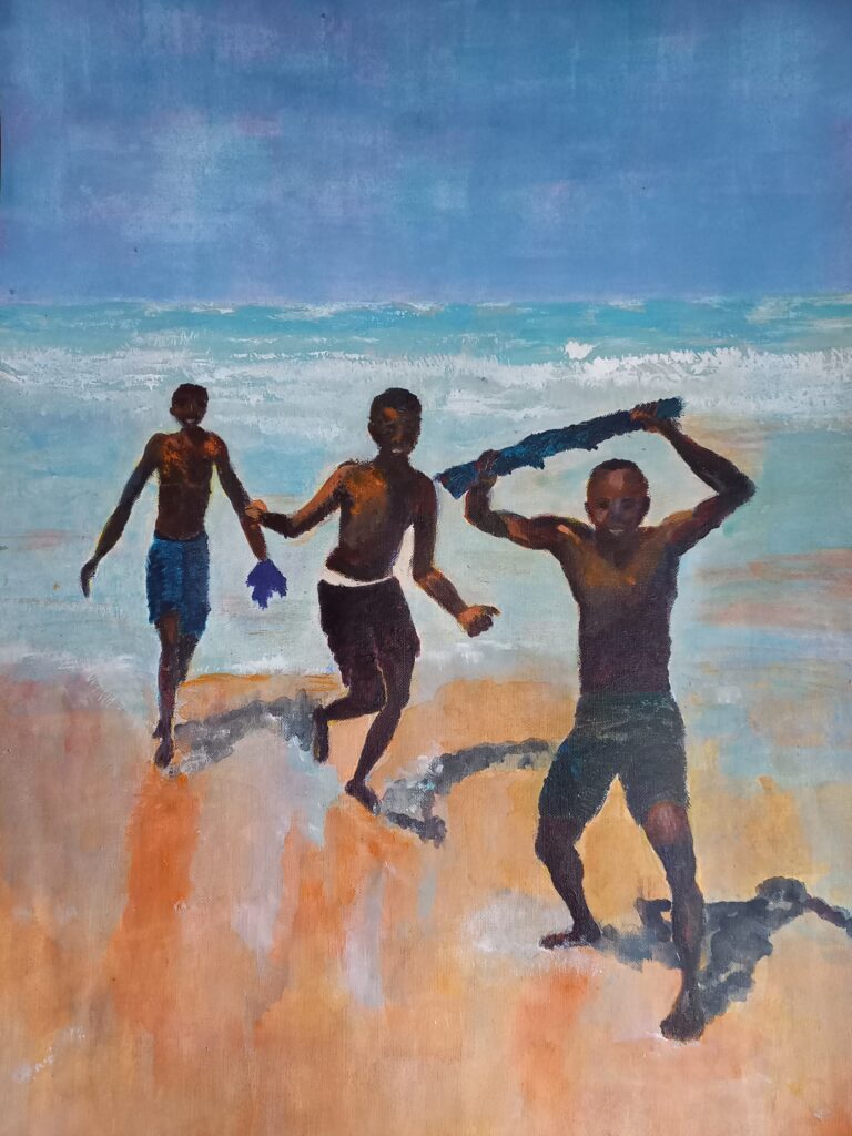 Peinture d'une de nos bénévoles RSM